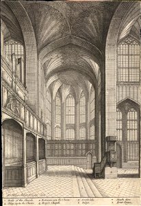 Wenceslas Hollar - Windsor. St George's Chapel. Bray's Chapel (State 2)