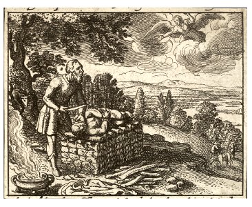 Wenceslas Hollar - Sacrifice of Isaac (State 2)