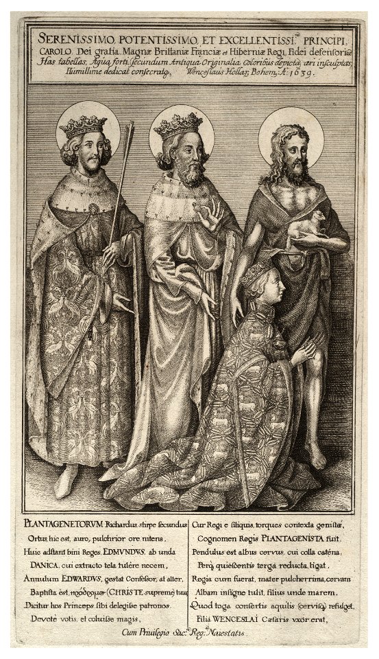 Wenceslas Hollar - The Richard II diptych (State 2)