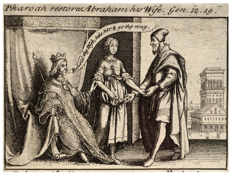 Wenceslas Hollar - Sarah restored to Abraham (State 2)