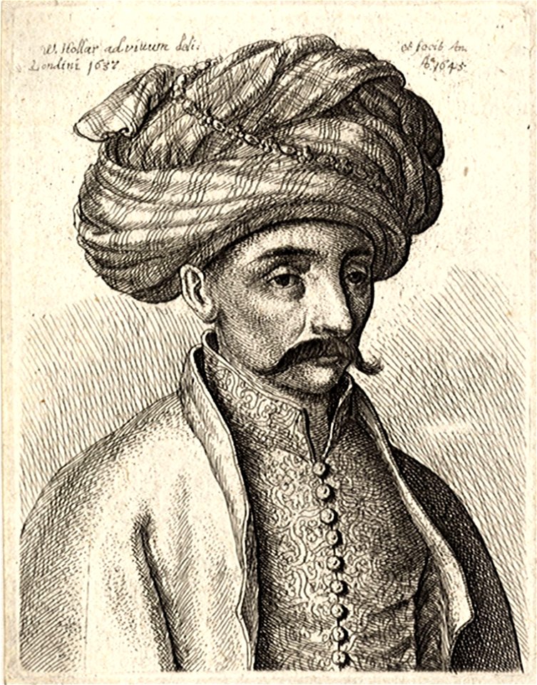 Wenceslas Hollar - Turk's head (State 3)