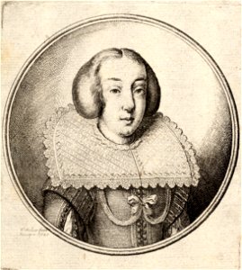 Wenceslas Hollar - Woman with a stiff transparent collar (State 2)
