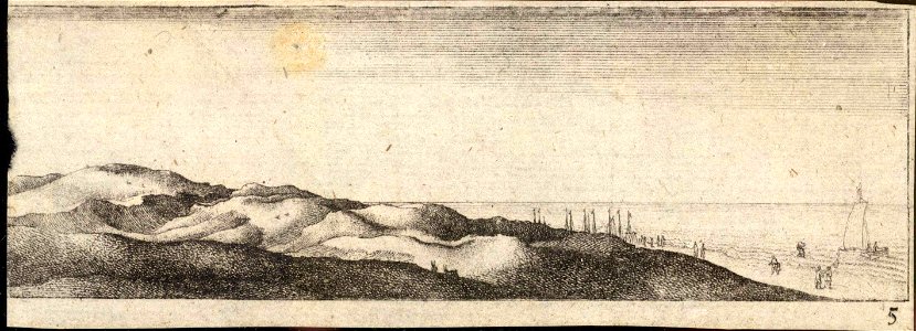 Wenceslas Hollar - The bare dunes (State 2)