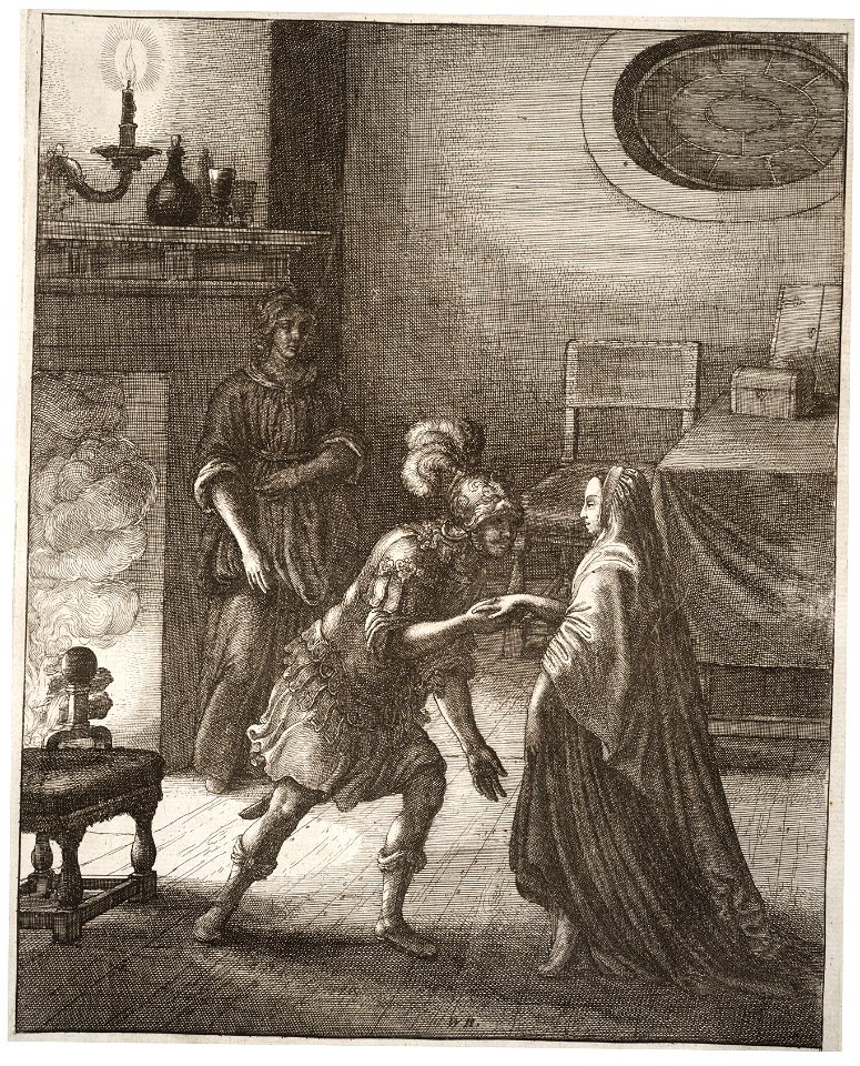 Wenceslas Hollar - The kiss (State 1)