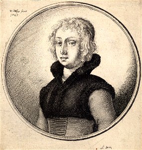 Wenceslas Hollar - Woman wearing a dark sleeveless jacket