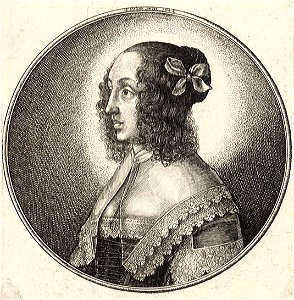 Wenceslas Hollar - Woman with large bow on left side of her head