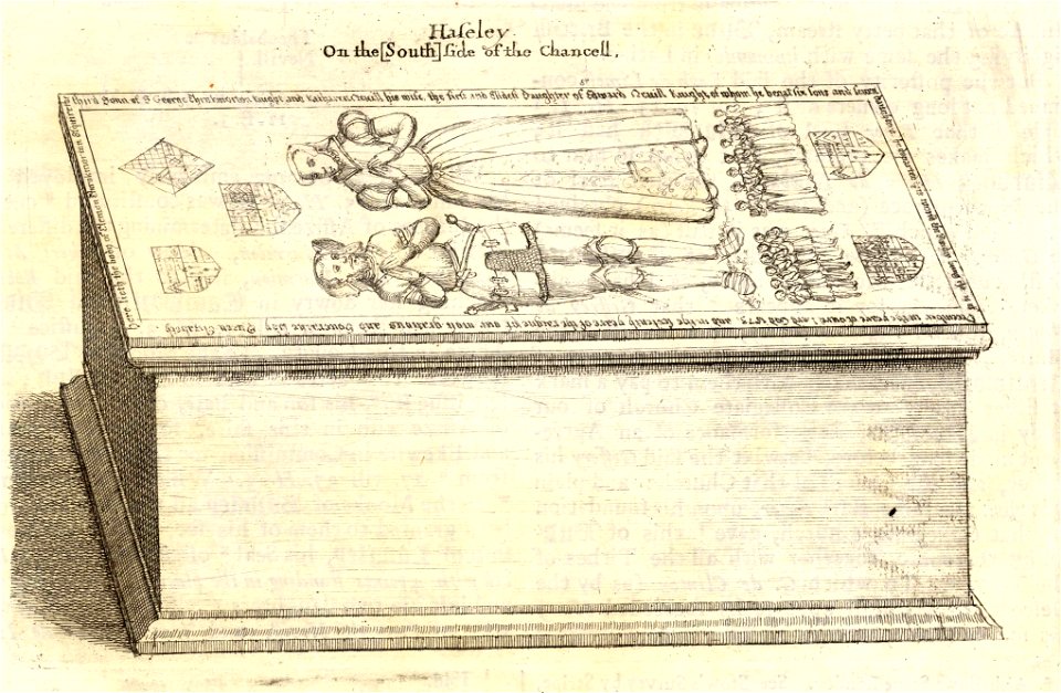 Wenceslas Hollar - Throckmorton (monument) (State 2)