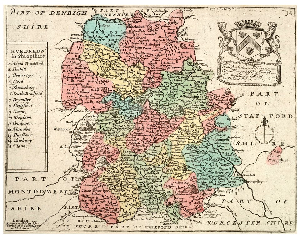 Wenceslas Hollar - Shropshire (State 5)