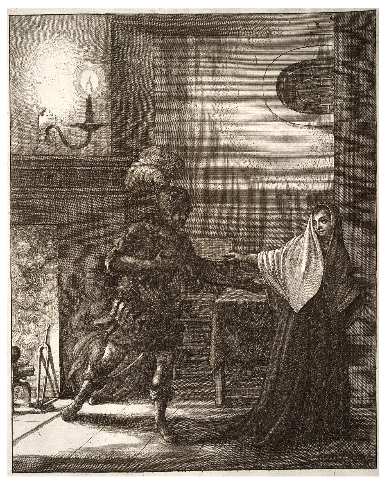 Wenceslas Hollar - The departure (State 1)