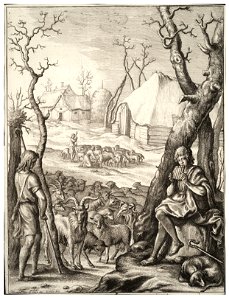Wenceslas Hollar - Stock breeding. Free illustration for personal and commercial use.