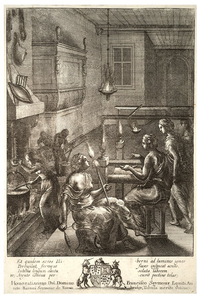 Wenceslas Hollar - Women at work (State 2)