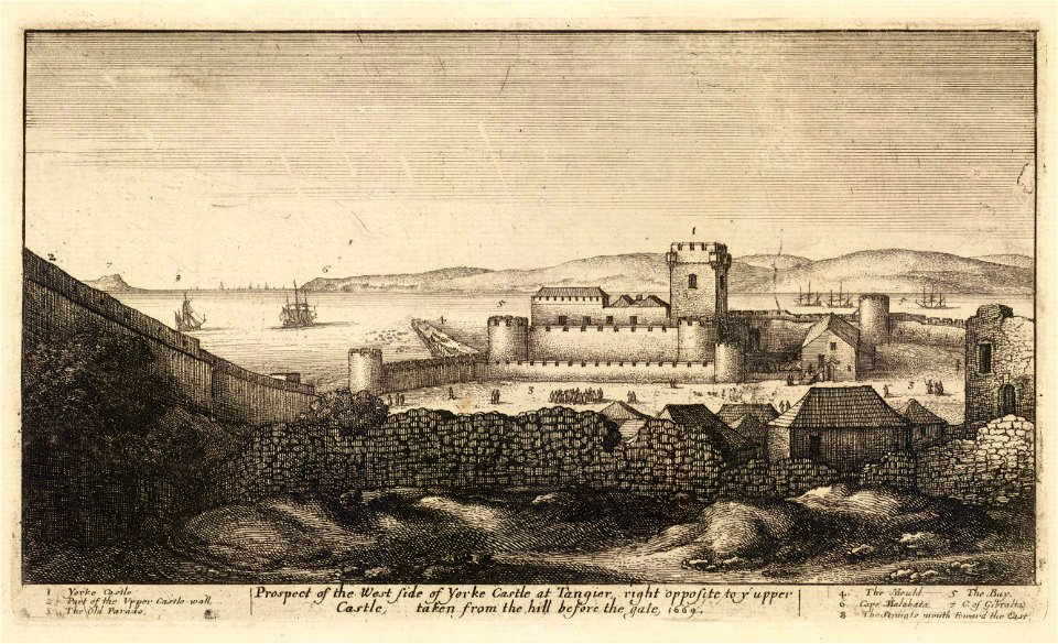 Wenceslas Hollar - The W. side of York castle (State 1)