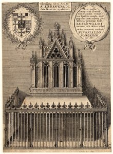 Wenceslas Hollar - St Erkenwald (monument) (State 2)