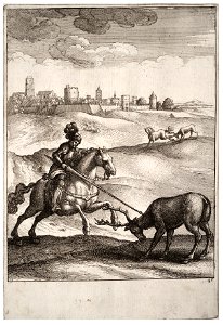 Wenceslas Hollar - The stag and the horse