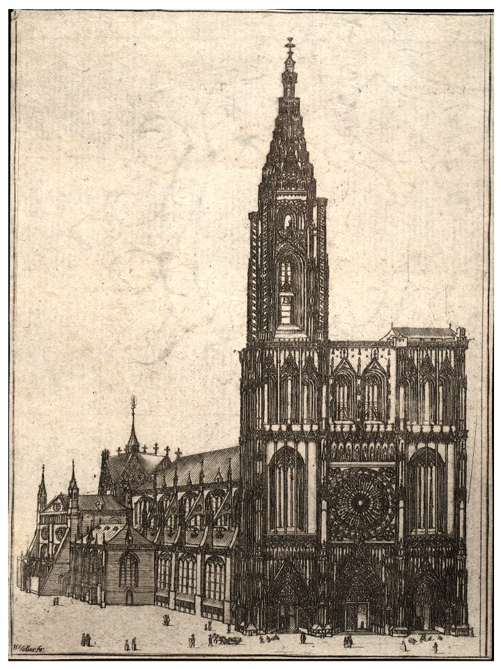 Wenceslas Hollar - Strasbourg cathedral 2