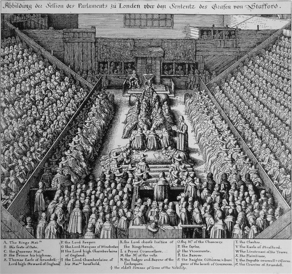 Wenceslaus Hollar - Trial of the Earl of Strafford