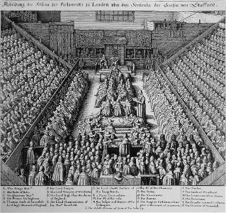 Wenceslaus Hollar - Trial of the Earl of Strafford