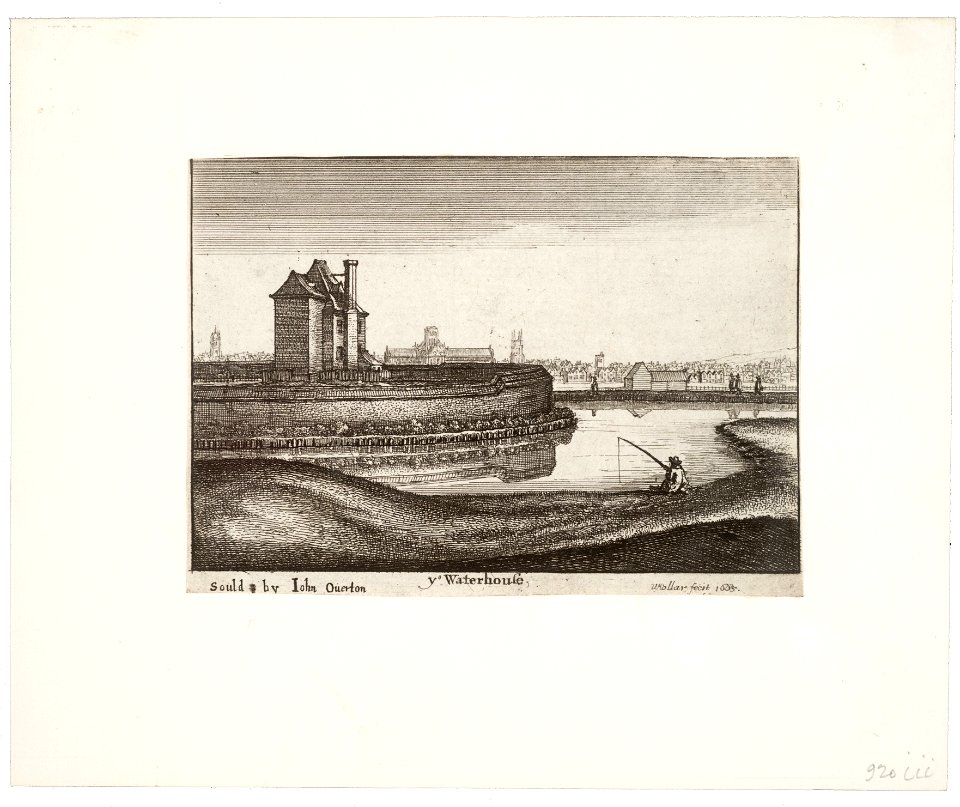 Wenceslas Hollar - The Waterhouse (State 3)