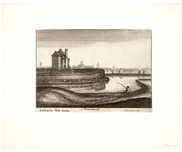 Wenceslas Hollar - The Waterhouse (State 3)