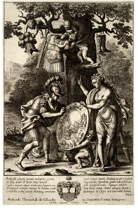 Wenceslas Hollar - Venus brings Aeneas his weapons (State 2). Free illustration for personal and commercial use.