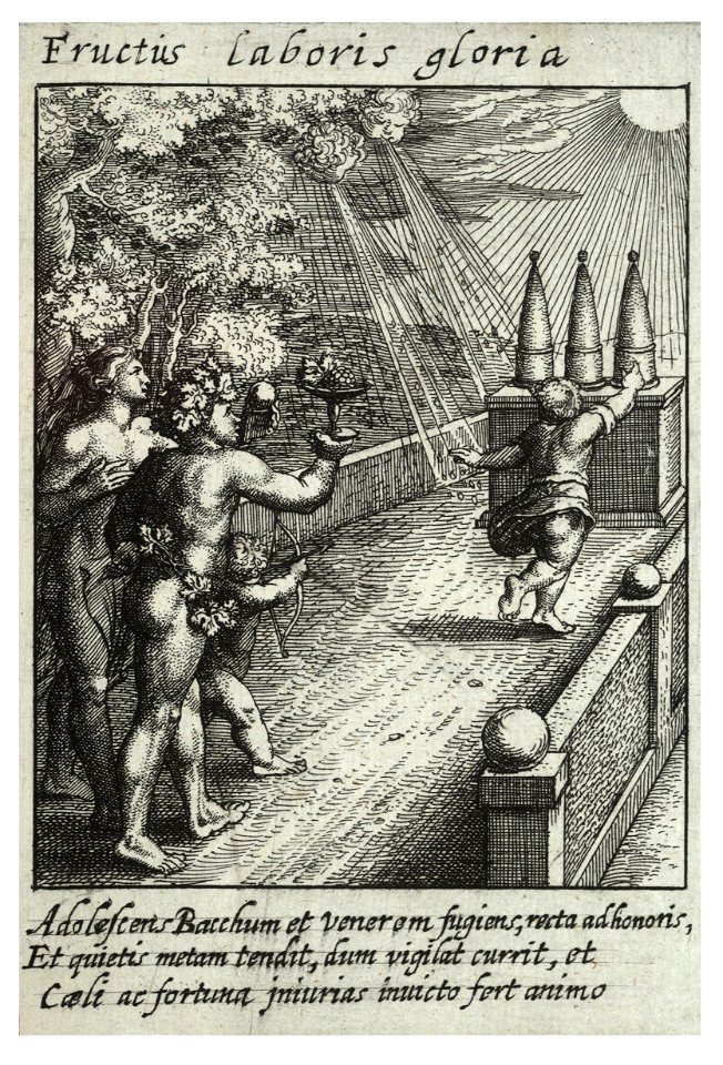Wenceslas Hollar - Success crowns the work (State 1)