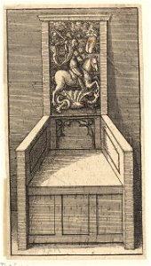 Wenceslas Hollar - The wooden chair of the Order of the Garter