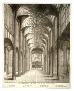 Wenceslas Hollar - Windsor. St George's Chapel. Nave (State 2)