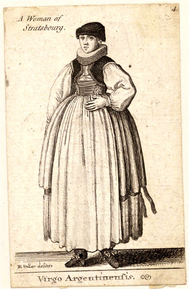 Wenceslas Hollar - Virgo Argentinensis (State 2)