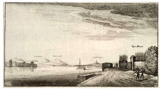 Wenceslas Hollar - The Rhine near Bonn (State 3)