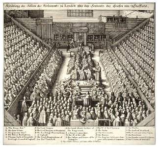 Wenceslas Hollar - Trial of Strafford (State 2)