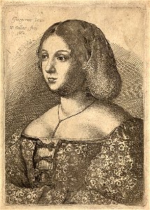 Wenceslas Hollar - Petrarch's Laura, after Giorgione 2