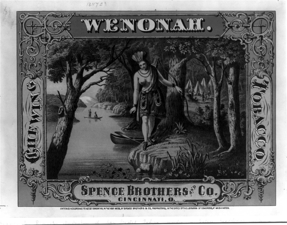 Wenonah chewing tobacco - Strobridge & Co. lith. LCCN2001696107