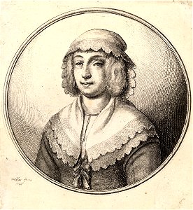 Wenceslas Hollar - Woman wearing a white kerchief