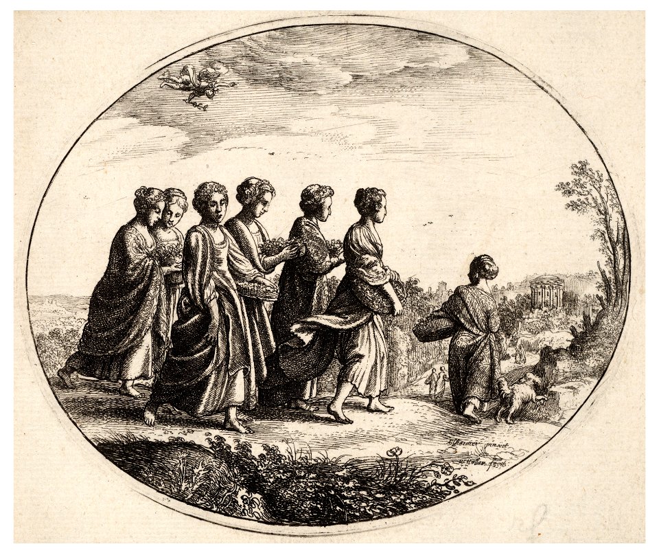 Wenceslas Hollar - The daughters of Aglaura