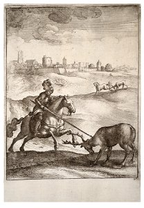 Wenceslas Hollar - The stag and the horse 2