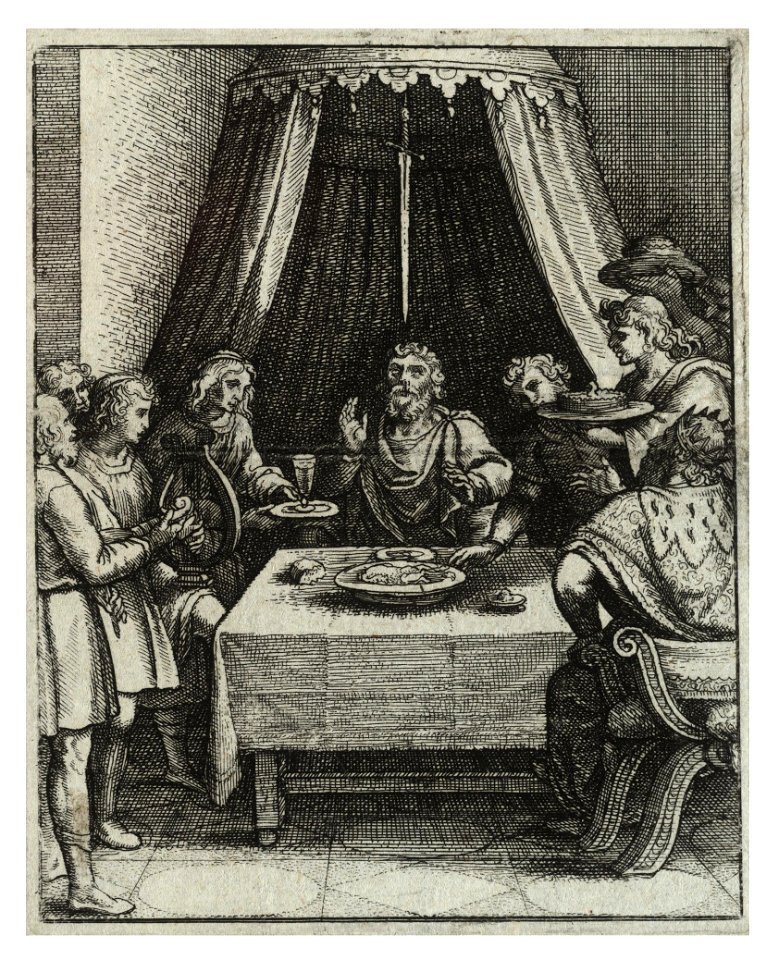 Wenceslas Hollar - The sword of Damocles