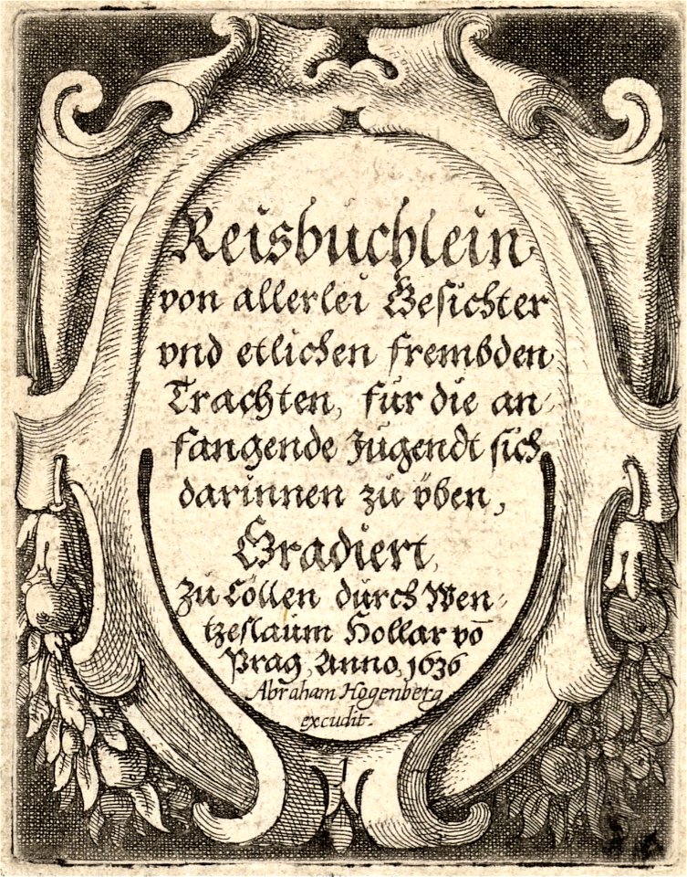 Wenceslas Hollar - Title of 1636 (State 1)