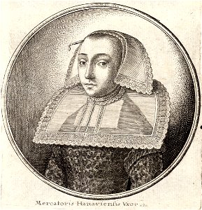 Wenceslas Hollar - Woman with a stiff patterned collar