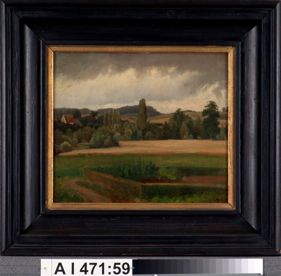 Werner Holmberg - Landscape from Grafenberg , Study - A I 471-59 - Finnish National Gallery
