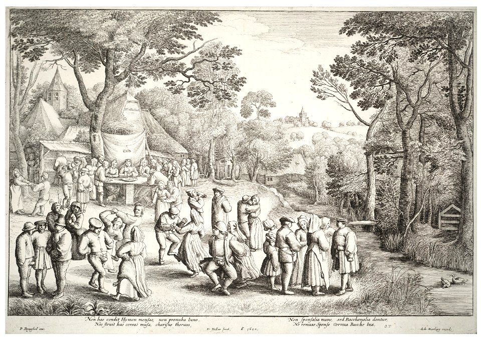 Wenceslas Hollar - Wedding feast, after Breugel