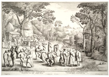 Wenceslas Hollar - Wedding feast, after Breugel