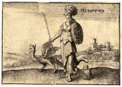 Wenceslas Hollar - The Greek gods. Minerva. Free illustration for personal and commercial use.