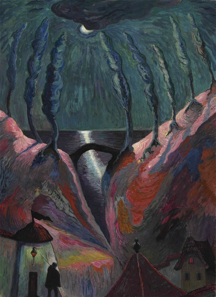 Marianne von Werefkin - Phantastische Nacht (1917)