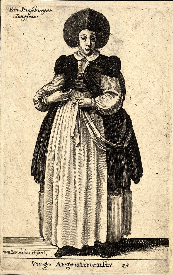 Wenceslas Hollar - Virgo Argentinensis (State 1)