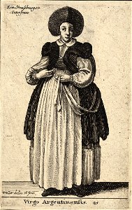 Wenceslas Hollar - Virgo Argentinensis (State 1)