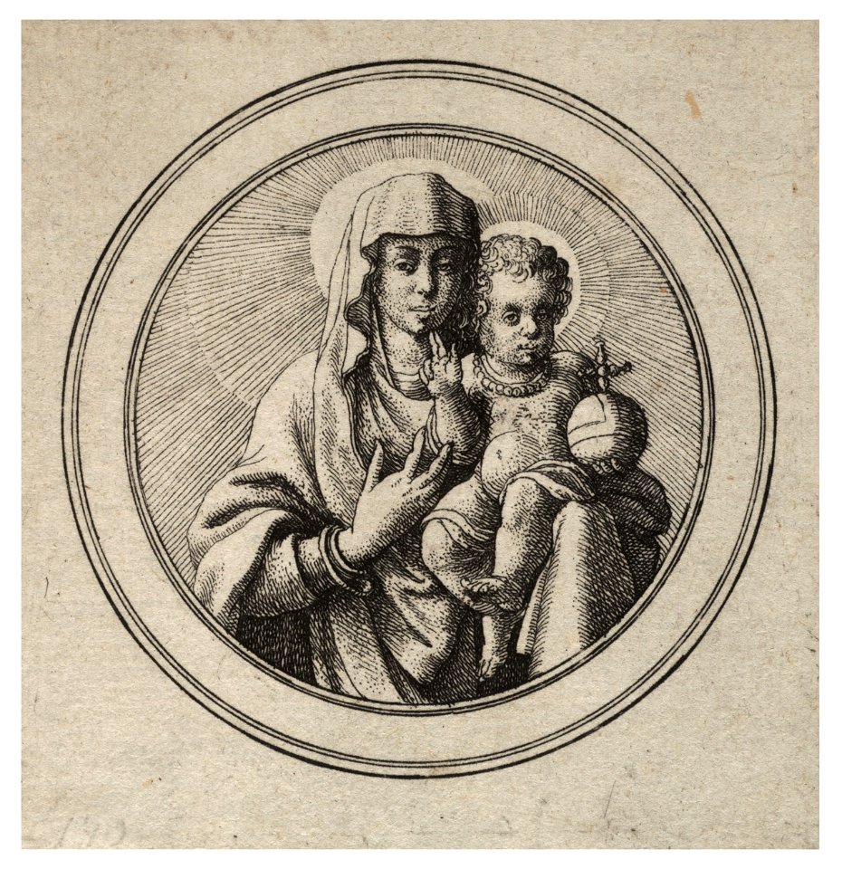Wenceslas Hollar - Virgin and child