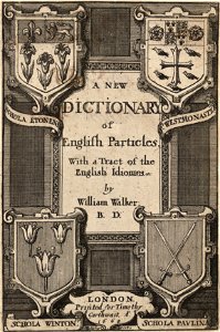 Wenceslas Hollar - Walker. A new dictionary (State 1)