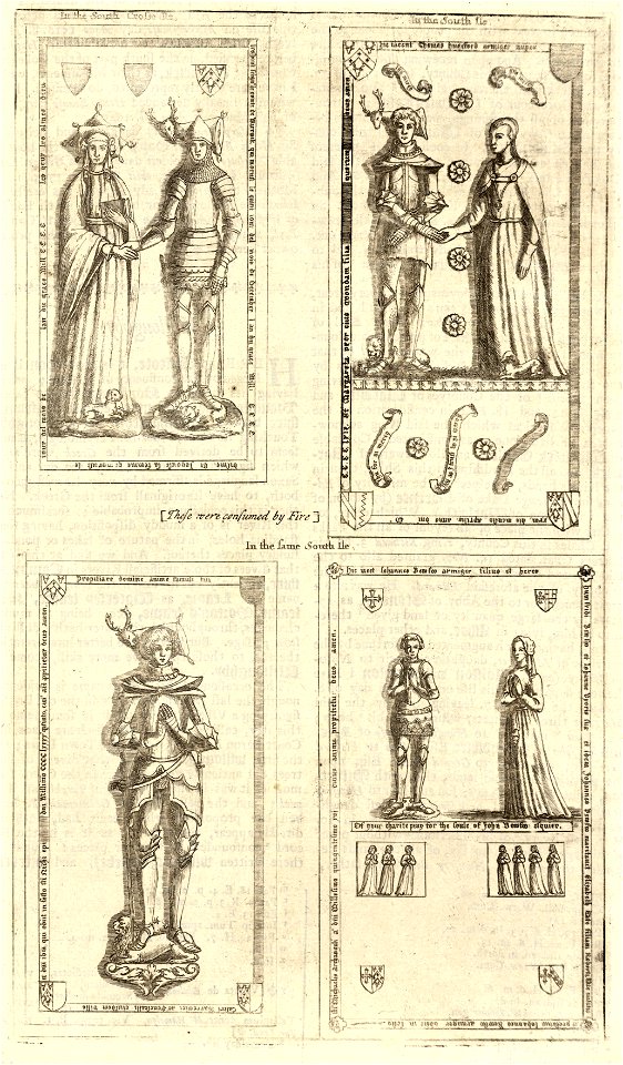 Wenceslas Hollar - Warwick. Hugeford. Beaufoy (monument) (State 2)