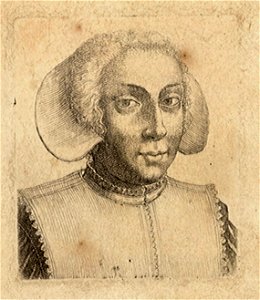 Wenceslas Hollar - Young woman with square shoulder wrap (State 1)