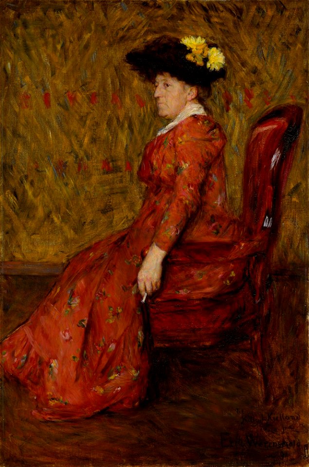 Erik Werenskiold - Portrait of the Painter Kitty L. Kielland - NG.M.00993a - National Museum of Art, Architecture and Design